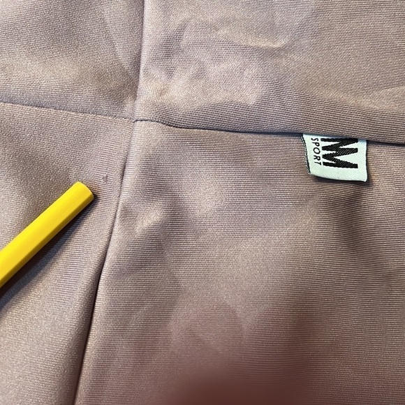 Nicole Miller Sport Purple Scuba Striped Activewear Sweatshirt - Picture 4 of 5